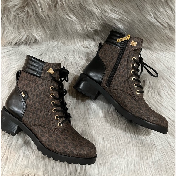 Michael Kors Shoes - Michael Kors Women’s Alistair Lace-up Lug Sole Combat Booties